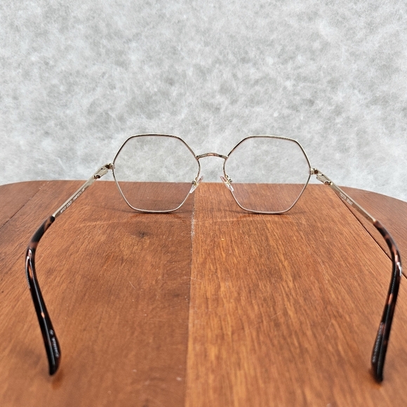 Foster Grant Double Octagon Gold Wire Frames & Lenses EUC Vintage - Picture 6 of 7